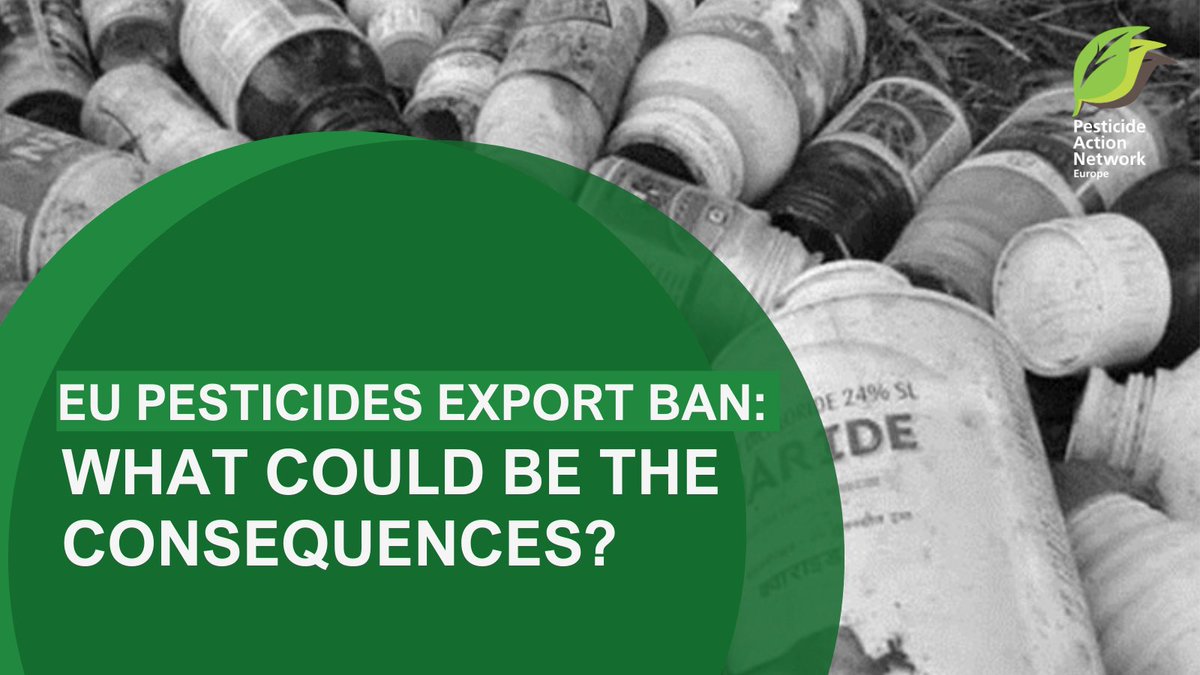 1/5 🧵🌱🧑‍🌾 In the wake of the International Day for Peasant struggles, a coalition of civil society organisations shows that an export ban on #pesticides forbidden in the EU will have many positive and hardly any negative consequences. pan-europe.info/press-releases…