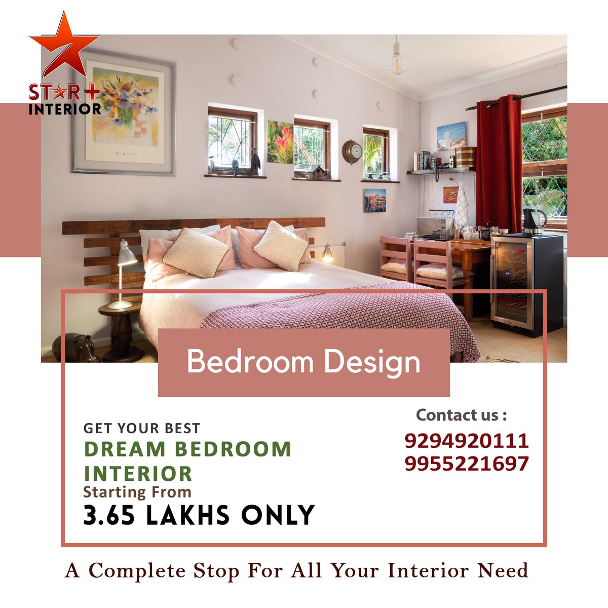 Star Plus Interior
 Welcome to Star Plus Interior!
 we specialize in crafting personalized bedroom interiors tailored to your unique taste and preferences. 
#interiordesigntrends #interiordecorating #interiordesigner #architecturedesign #homedecorideas #homestylingideas