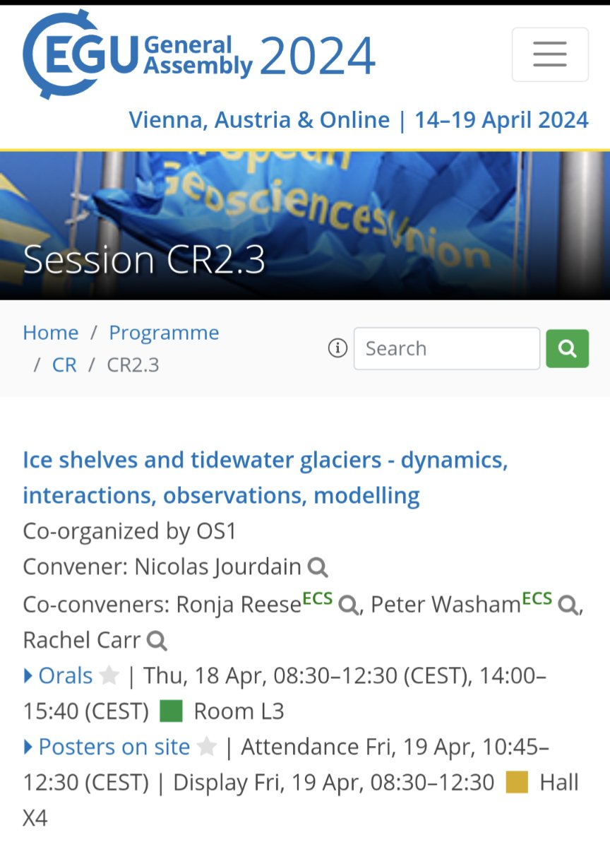 Looking forward to the line up this morning - can't believe it's Thursday already! #EGU24