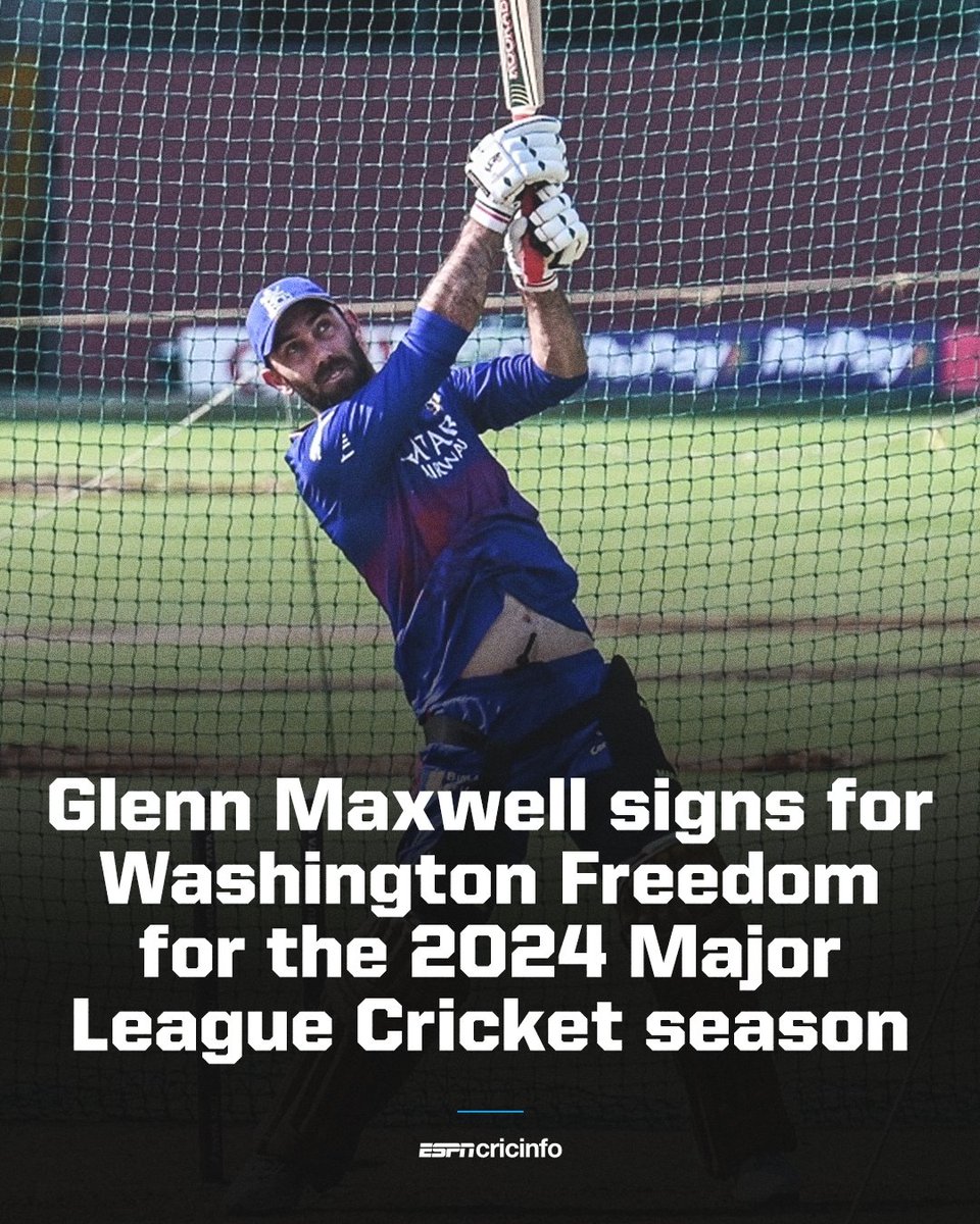 Glenn Maxwell has joined Travis Head and Steve Smith in signing with Washington Freedom for the upcoming Major League Cricket season es.pn/3W4jqHD