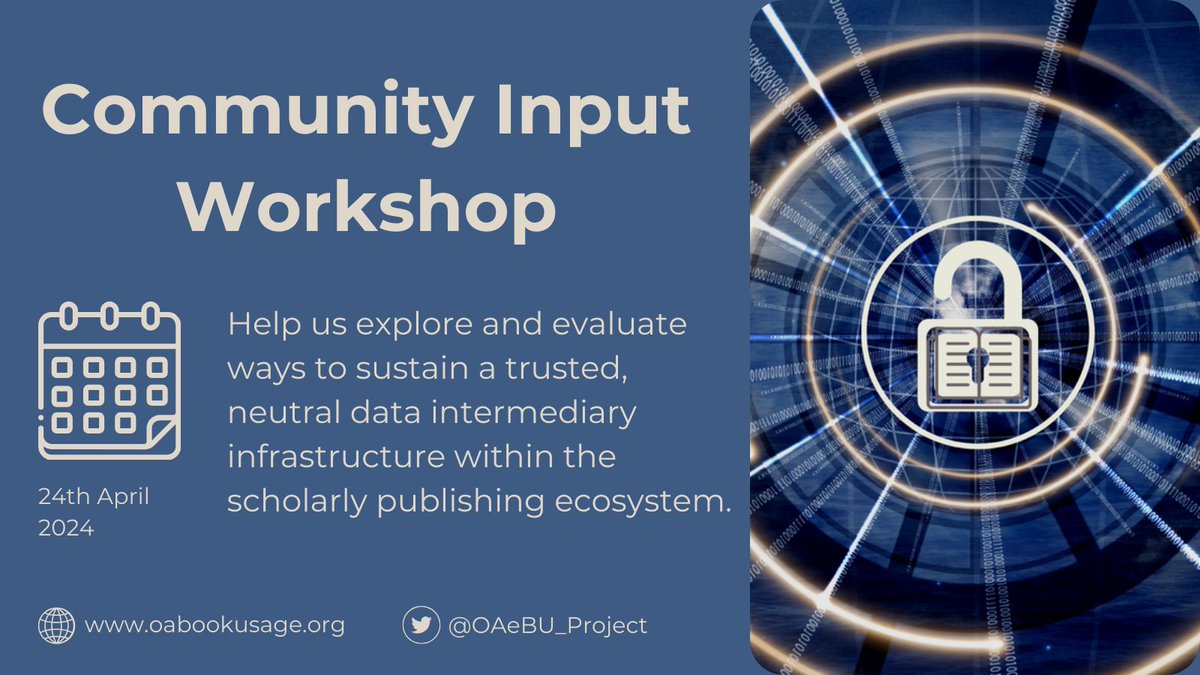 Attending #OPERAS2024 next week? The @OAeBU_Project will be there to explore ways to sustain a neutral data intermediary infrastructure in the scholarly publishing ecosystem. Get in touch if you wish to meet! Full program here: bit.ly/3xNZU86.