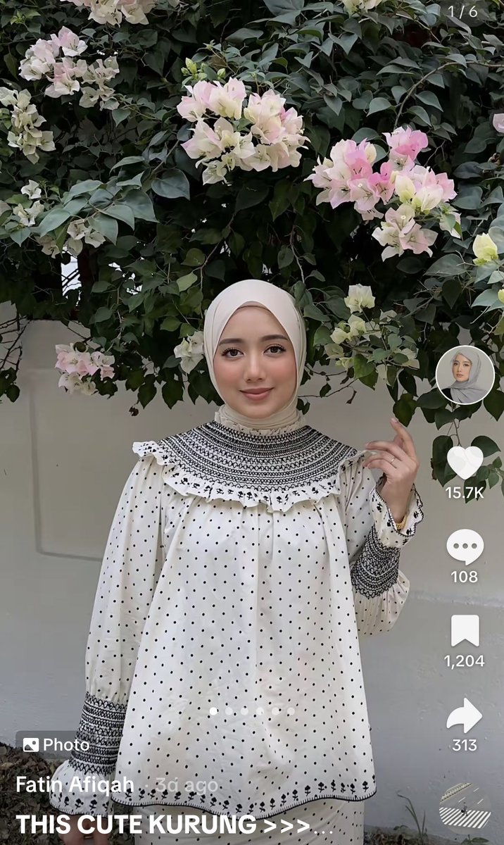 hazelnutsedaps's tweet photo. Cantiknya fatin afiqah pakai baju petit moi! CUTEEEE gila baju tu🥺🤍 

Takde yang nak preloved petit moi ke uwaaa😩😩😩 https://t.co/cURAoYRGnx