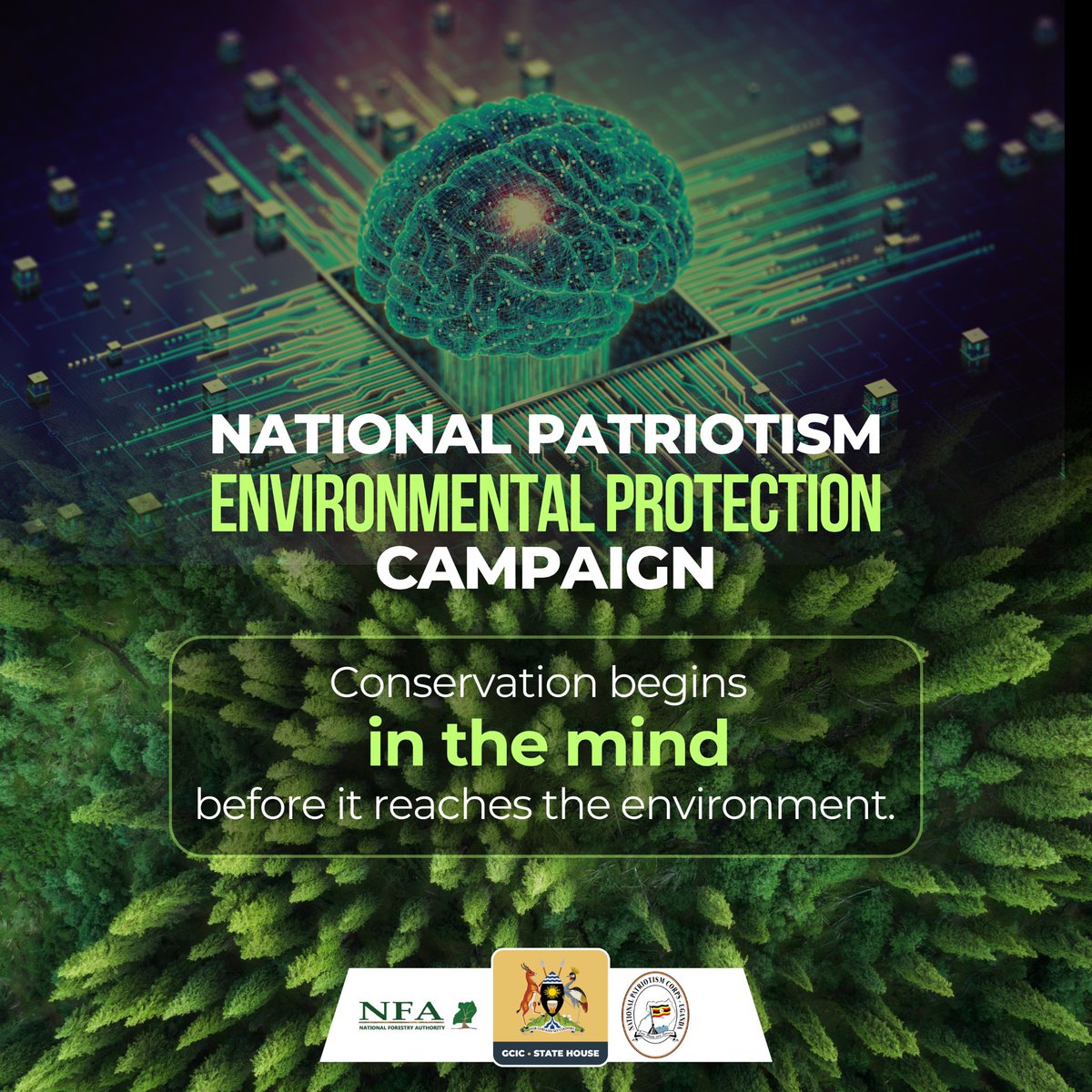 The National Secretariat for Patriotic Corps, Office of The President in a tree planting challenge 2024 project in partnership with @GovUganda media who will disseminate environment conservation information. Their target is to plant 1M trees in 8months. #EnviromentalProtection