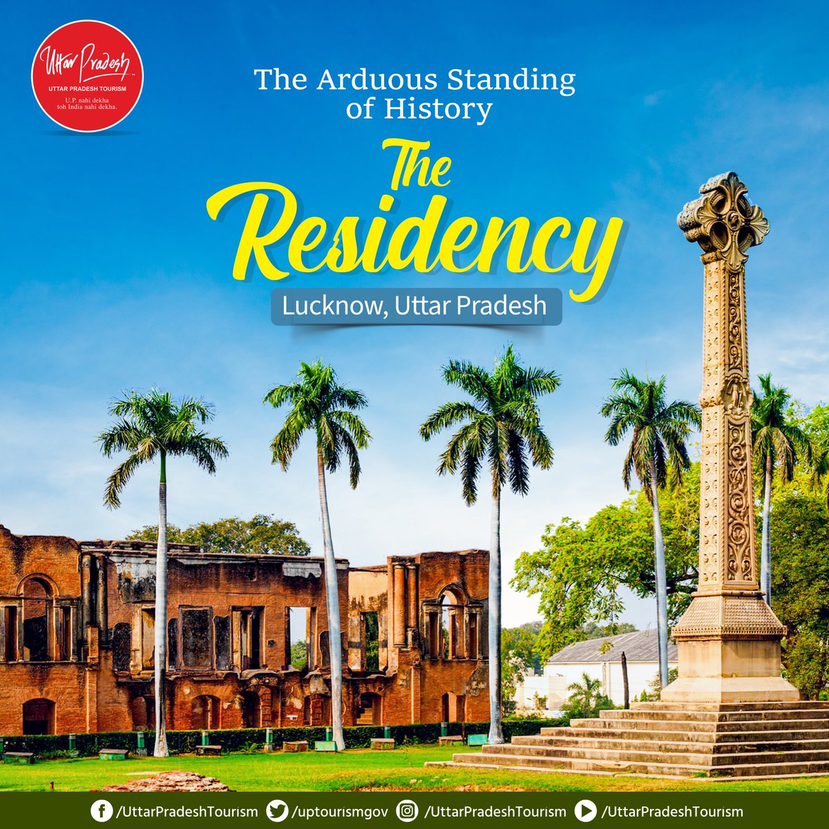Let's journey back in time and relive history at #TheResidency! Explore a fascinating collection of structures including armoury, barracks, stables & more. Marvel at the stunning Banquet Hall adorned with intricate carvings, soaring arches &spacious passageways. #WorldHeritageDay