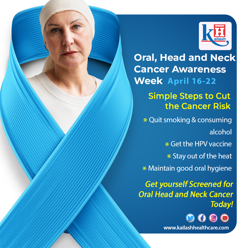 It's Oral, Head and Neck Cancer Awareness Week! Early detection saves lives, let's encourage regular screenings. 

#OHANCAW #OHNCancerAwareness #EarlyDetectionSavesLives #GetChecked