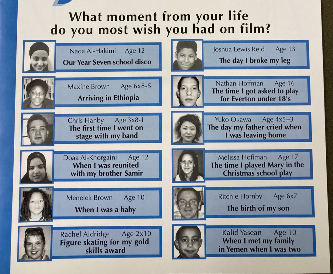 In the early 1990s an experimental community arts programme in Liverpool asked working class children how often they danced and what moment from their life they wished they had on film.