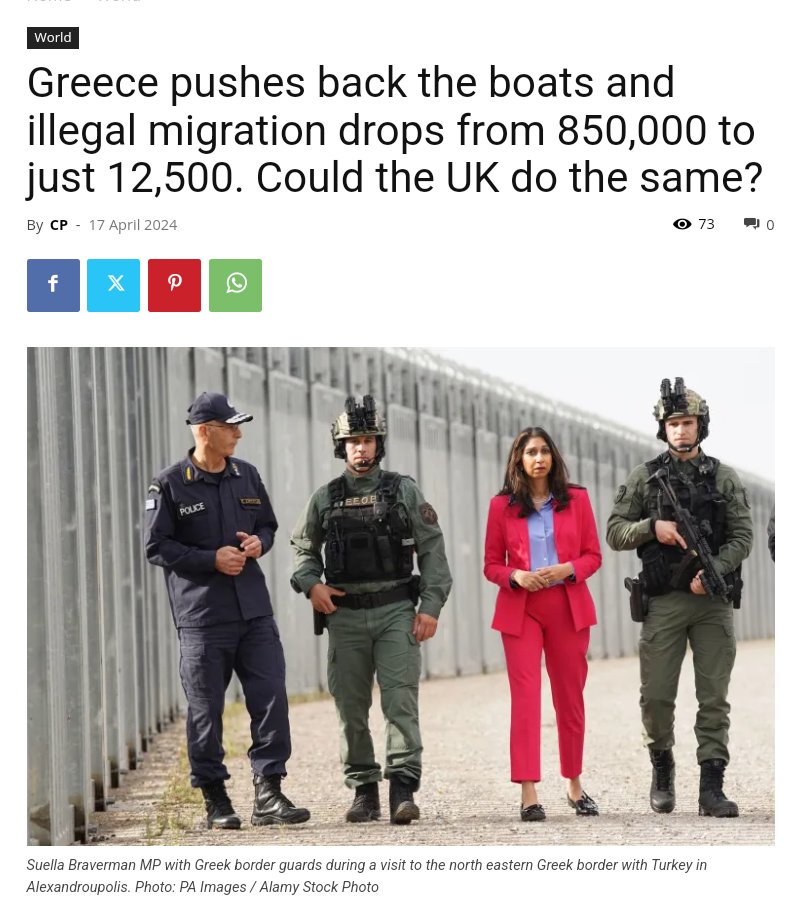 Not only has Prime Minister Mitotakis built a wall to stop illegal migrant arrivals by land, the Greek coastguard are reportedly pushing boats back at sea and stopping them from ever reaching Greek shores
And we don't even have to build a wall!
conservativepost.co.uk/greece-pushes-…