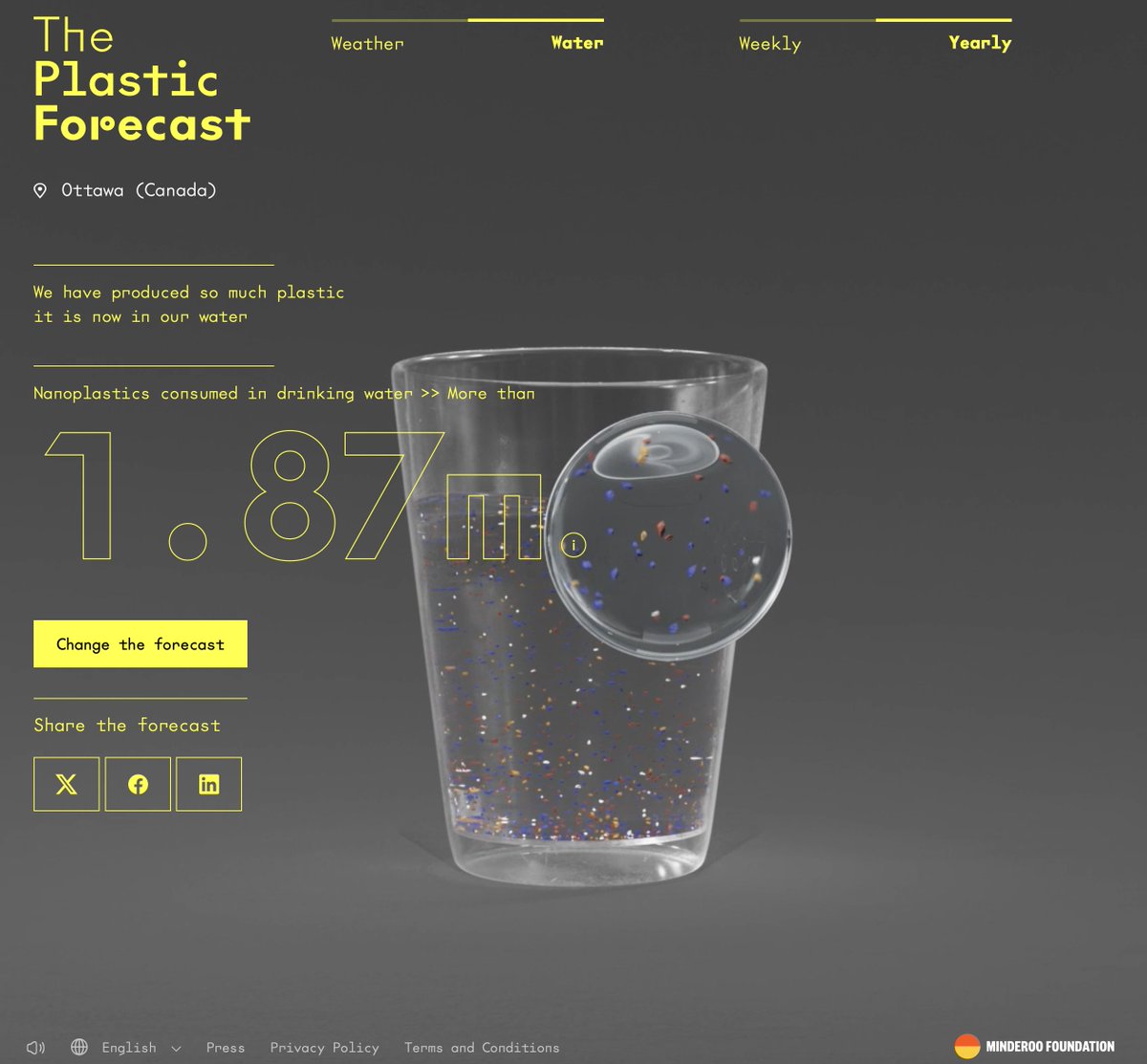 And for drinking water too.