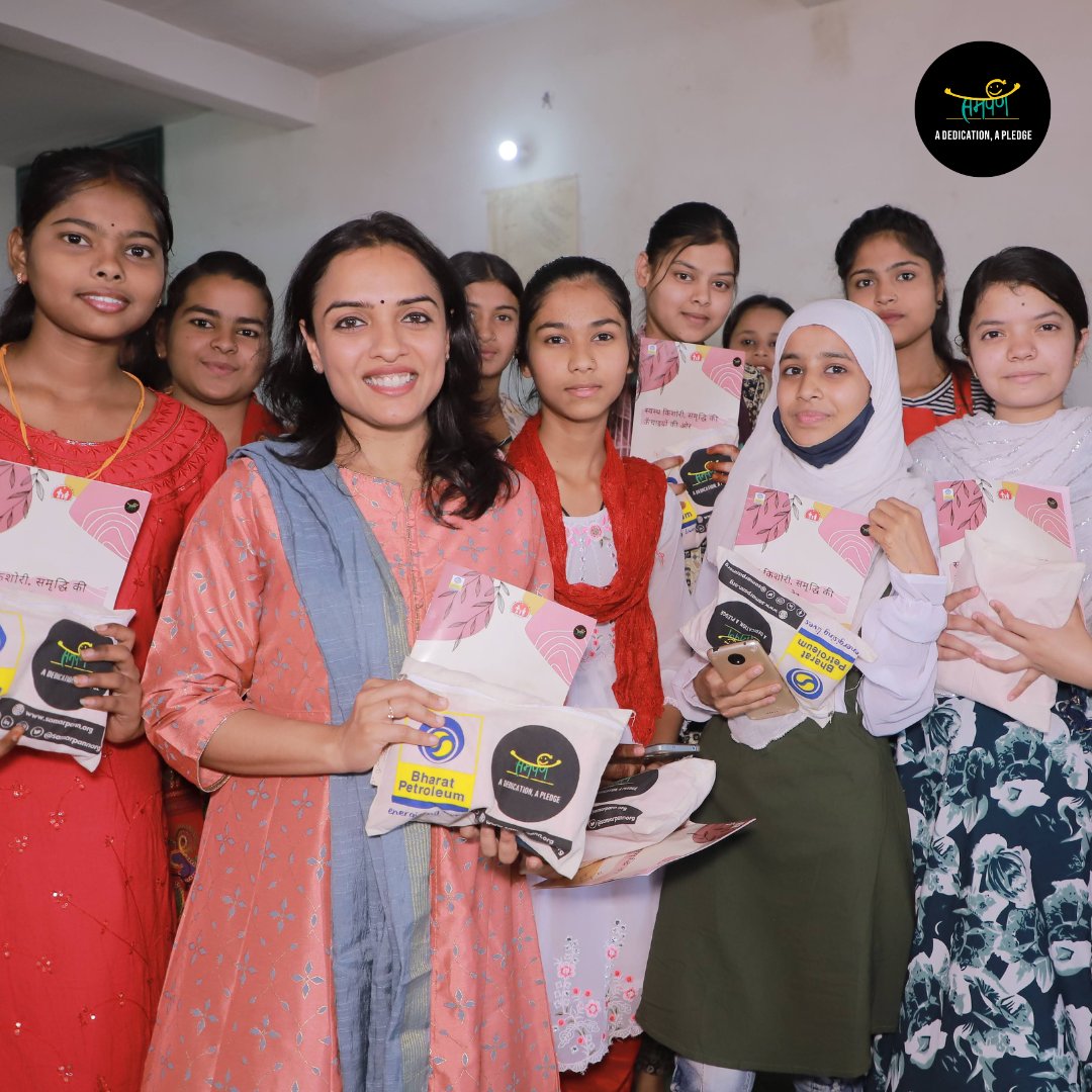Empowering with every cycle! 💪🩸 Samarpann and BPCL join hands to provide reusable pads and enlighten young minds with vital menstrual hygiene awareness sessions. Together, we're breaking barriers and fostering healthier futures. #MenstrualHygiene #Empowerment #SamarpannBPCL
