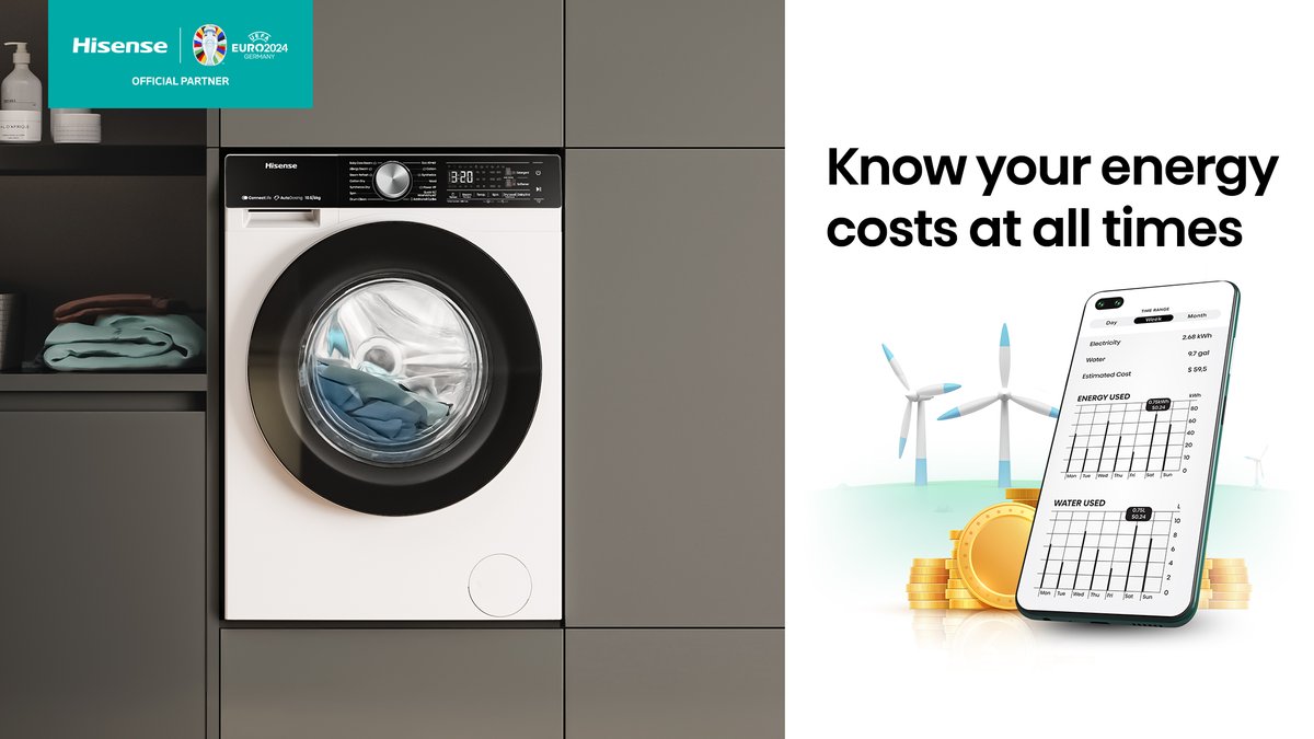 Laundry day just got a whole lot smarter! With the #Hisense 5S Series, monitor your energy usage and stay savvy about your costs. Efficiency never looked so good!💡

#HisenseInnovation #EnergySaver #Smartliving #HomeComforts🏠