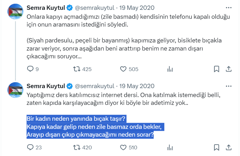 Furkan__Durusu's tweet photo. 1⃣ 19 Mayıs 2020 tarihinde Alparslan Kuytul Hocaefendi'nin oğlu Muhammed'in bisikletini bıçakladı. https://t.co/cJxA5Kh6UH
