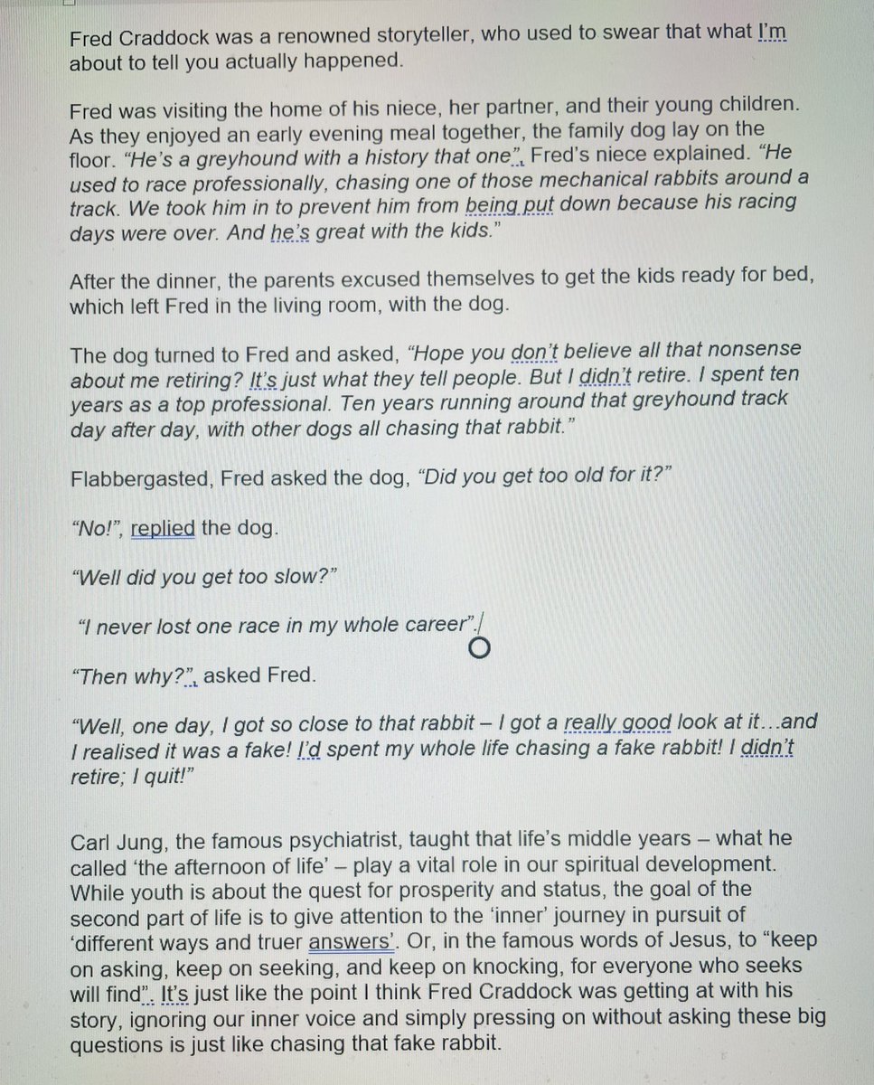 SteveChalke's tweet image. Carl Jung, Jesus, and a talking greyhound. My Pause for Thought, with Zoe Ball for Radio 2 yesterday morning
Listen here  - bbc.co.uk/sounds/play/p0… or read below!