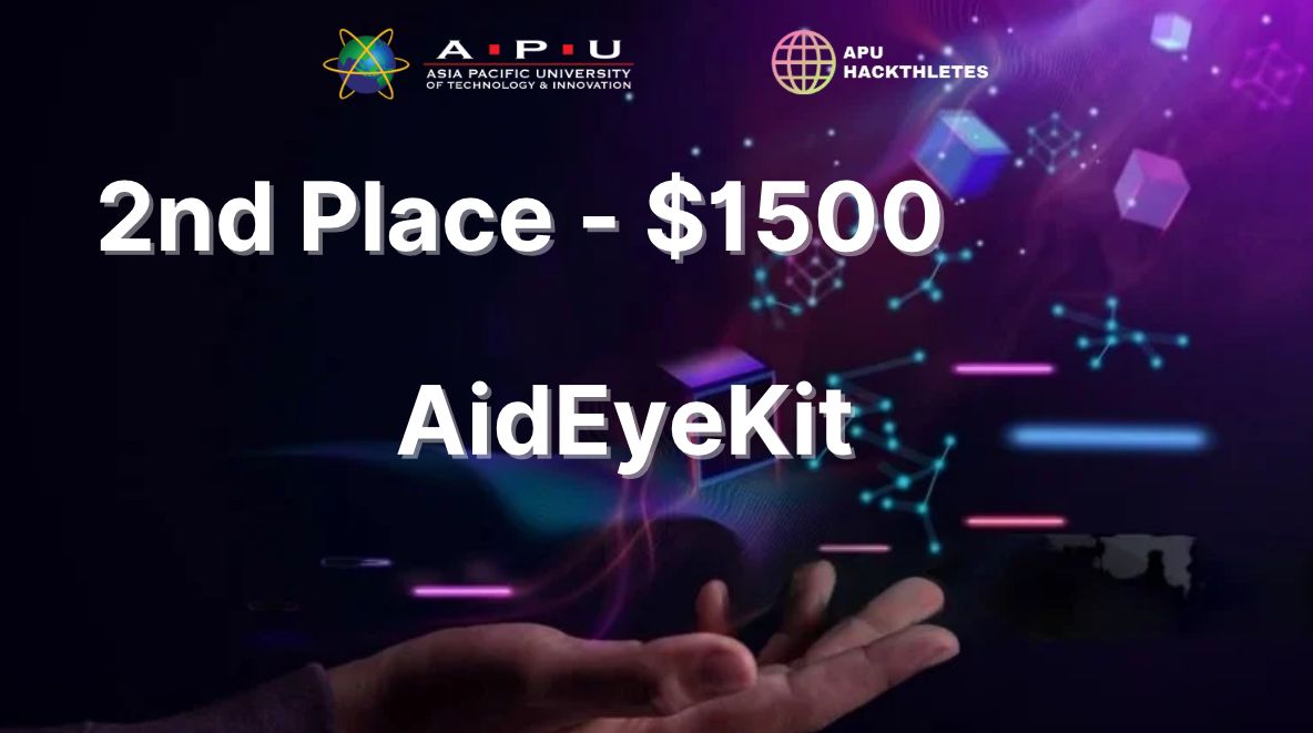 AidEyeKit's tweet image. Throwback to when AidEyeKit participated in the @solana Hackfest organised by @apuhackthletes  and @SuperteamMY two weeks ago.

We won 2nd place out of 60 projects, with over 300 total participants from various schools! 🏆

Thank you so much for having us once again!