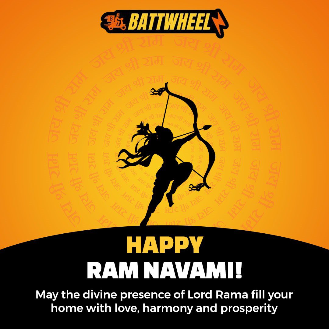 Team Battwheelz wishes you all a very Happy Ram Navami!
.
.
#Battwheelz #RamNavami2024 #HappyRamNavami #ElectricVehicles #EV #Mobility #SmartMobility #LogisticSolutions #LastMileDelivery #India