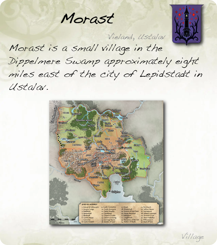 GolarionToday's tweet photo. Morast, Vieland, Ustalav

https://t.co/ospS85Gpo7
#Morast #Vieland #Ustalav #DippelmereSwamp https://t.co/PE8mZmokyk