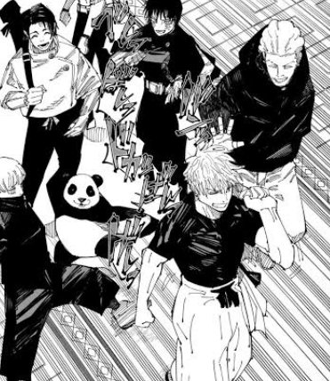 決戦前に五条の背中を叩いて喝を入れたのが、虎杖、乙骨、秤、真希、パンダ、狗巻、綺羅羅の7人  五条が空港に送られた時、天内、夏油、パパ黒、七海、灰原、黒井、夜我の7人が居た ↑決戦前に喝入れたメンバーと同じ人数  空港にいるのメンバーに背中を叩かれて喝を入れ ...