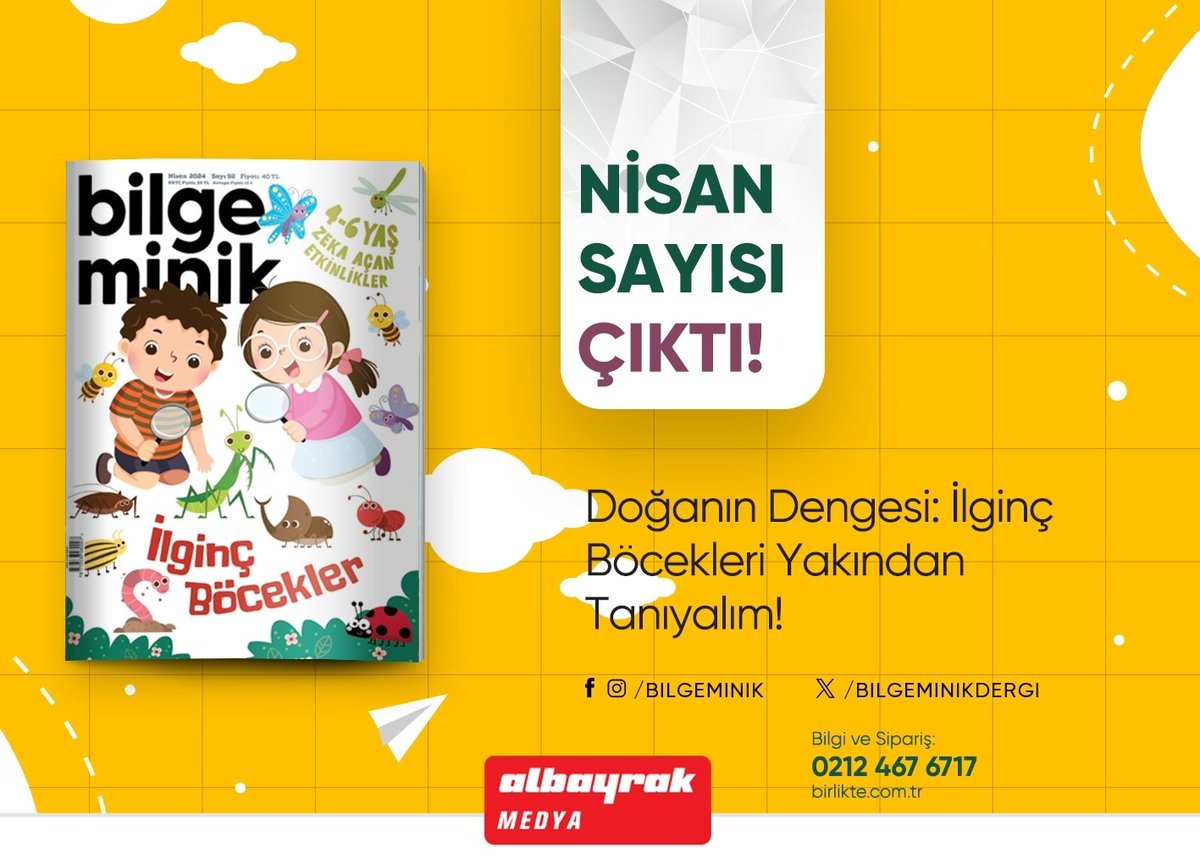 Bilge Minik nisan sayısı çıktı.