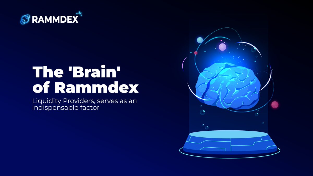 RAMM @RammDex🦋 Risk Automated Market Maker Liquidity Providers on Rammdex - The Crucial 'Brain'🕹️ The 'Brain' of Rammdex - Liquidity Providers, serves as an indispensable factor. They support liquidity provisioning orders to not only link with other orders but also