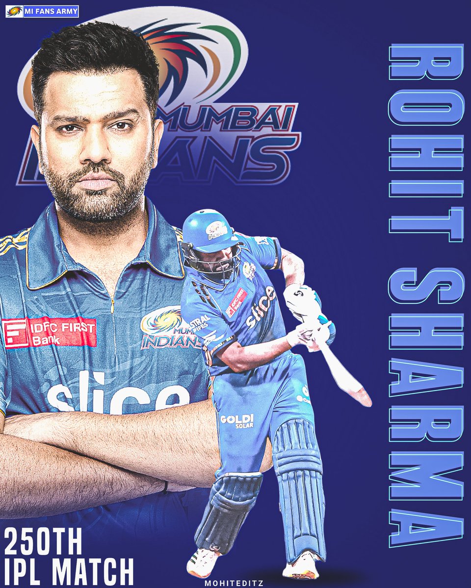 Rohit Sharma is all set to play his 250th IPL Game today. #IPL2024