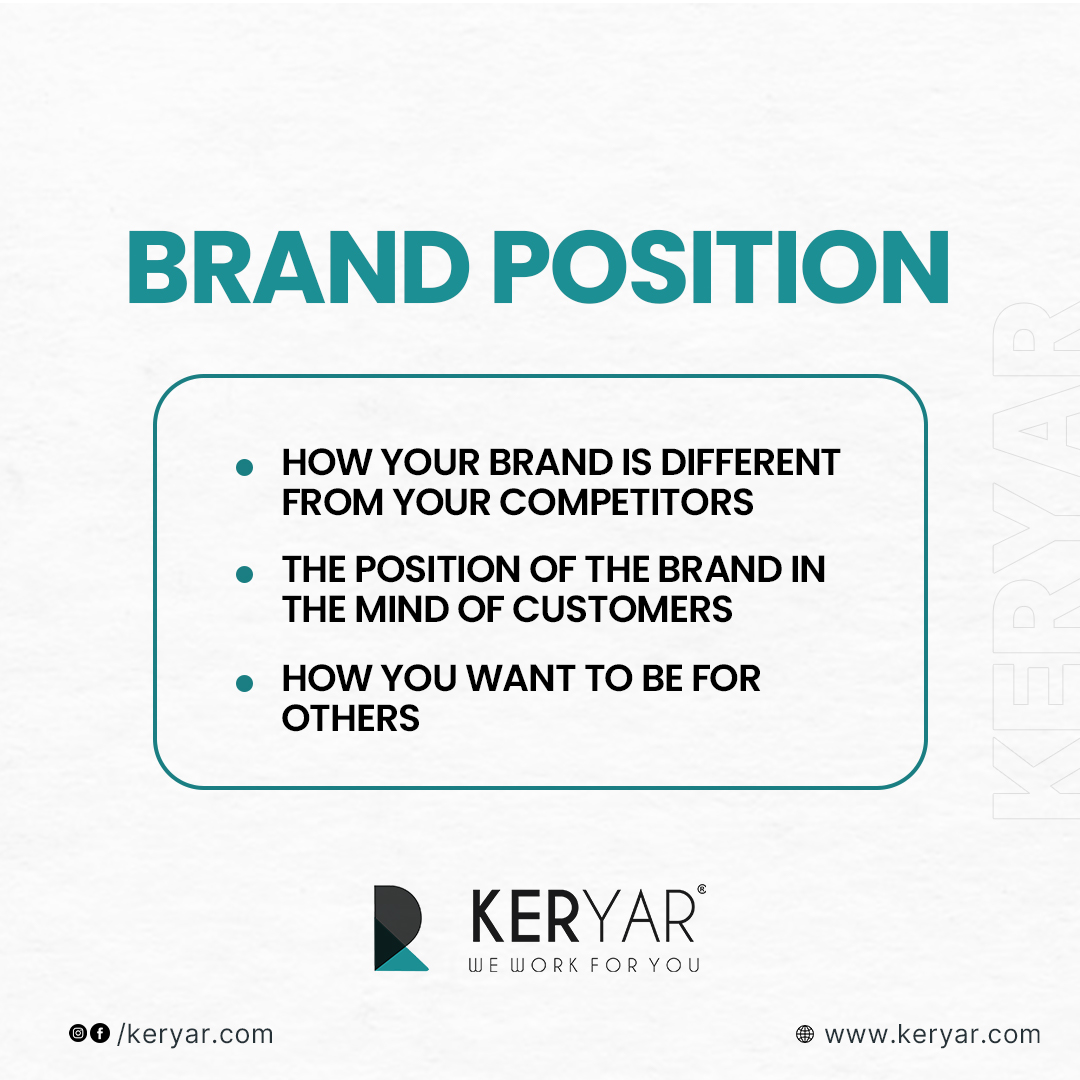 Your brand's position is your competitive edge. With Keryar's strategic approach, you can leverage your strengths and carve out a distinct identity in the market.
.
Call us on this number for more details : 📞+91 8866281326
.
#keryar #keryar_com #weworkforyou #brandidentitydesign