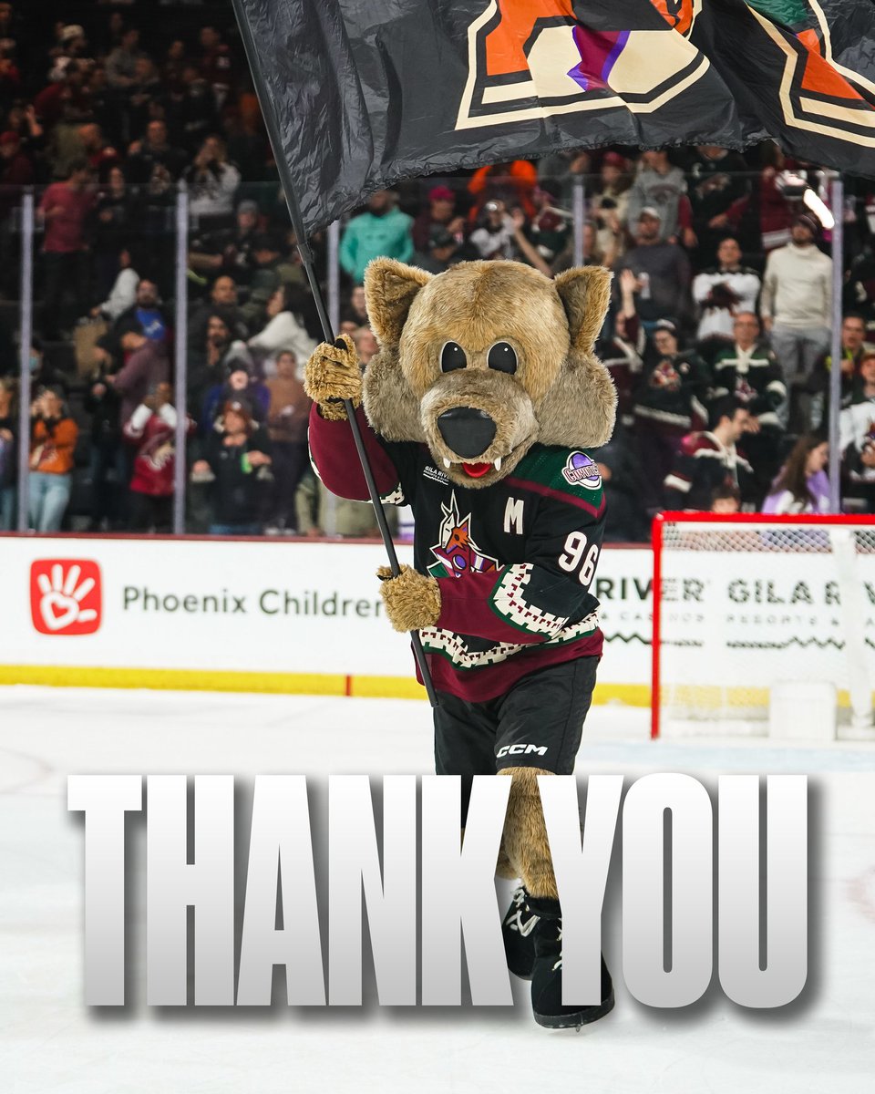 Thank you Coyotes fans ❤️