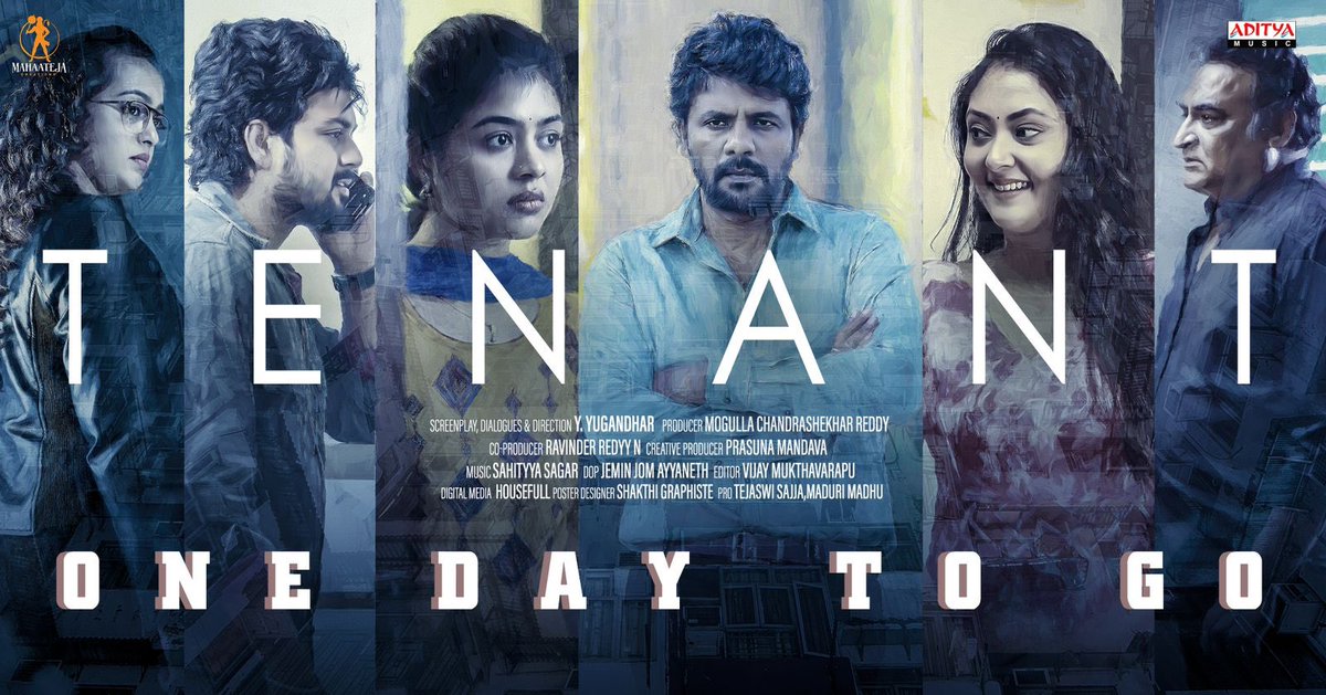 baraju_SuperHit's tweet photo. 𝑶𝑵𝑬 𝑫𝑨𝒀 𝑻𝑶 𝑮𝑶… unravelling the mysteries on big screens tomorrow!!🔥

Release Trailer - https://t.co/Gi7fZ7MJMl

#TENAT Bookings Opened Now - 

@iamsatyamrajesh @Yugandhar25999 @itsMeghaC @actor_chandu24 @SahityyaSagar @addictiontwit @inagavijaykumar @anuraagbinnu24 @JAyyaneth #Chandrashekher @MahatejaC @Teju_PRO @adityamusic 

In Cinemas #TENANTOnApril19th ✨