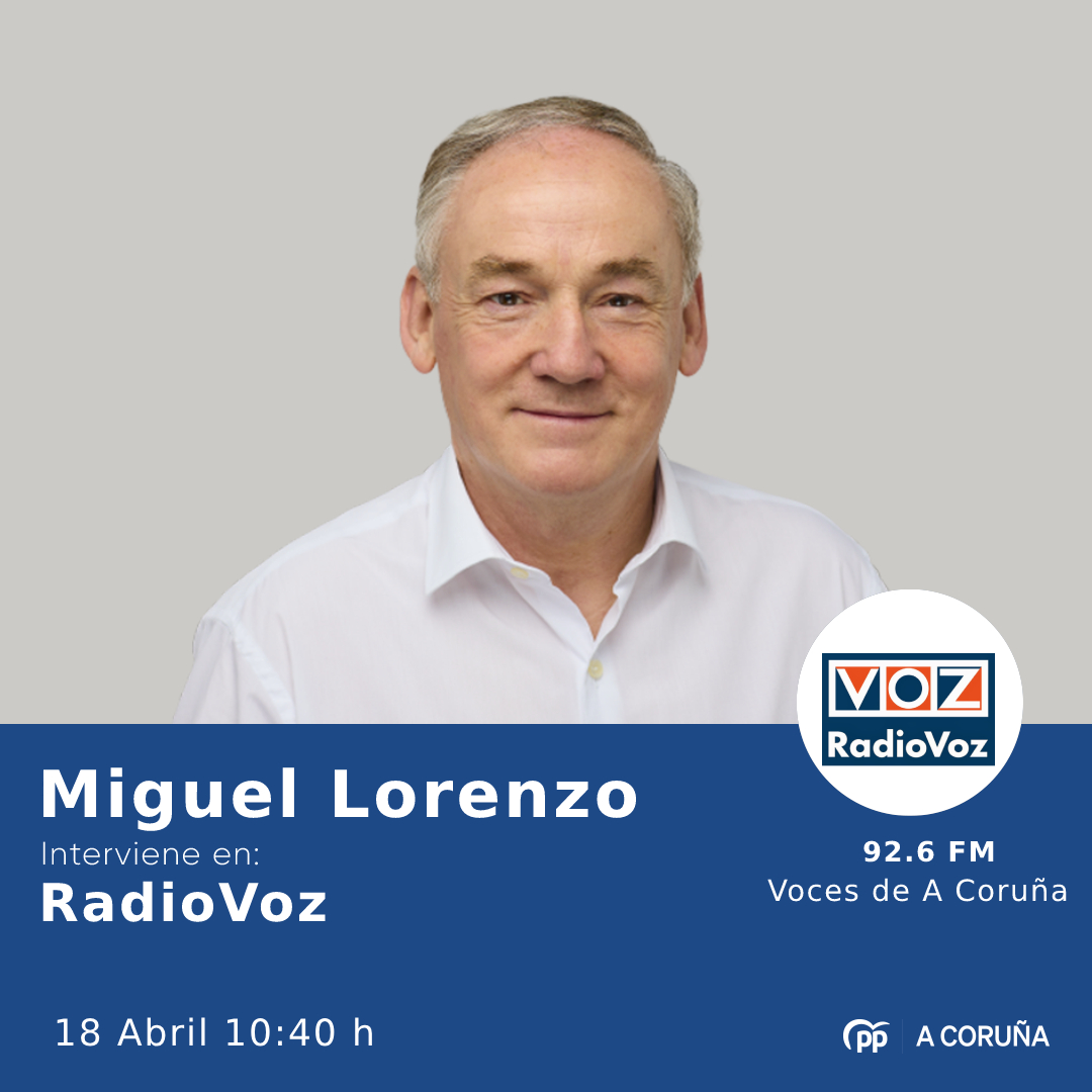 📻 @MLorenzoTorres estará a las 10.40 h. en @vocescoruna, de @Radio_Voz, con @PabloPortabales, para hablar de la actualidad de la ciudad. 👂 Puedes escucharlo en el 92.6 FM o en este enlace: bit.ly/3nI84o3