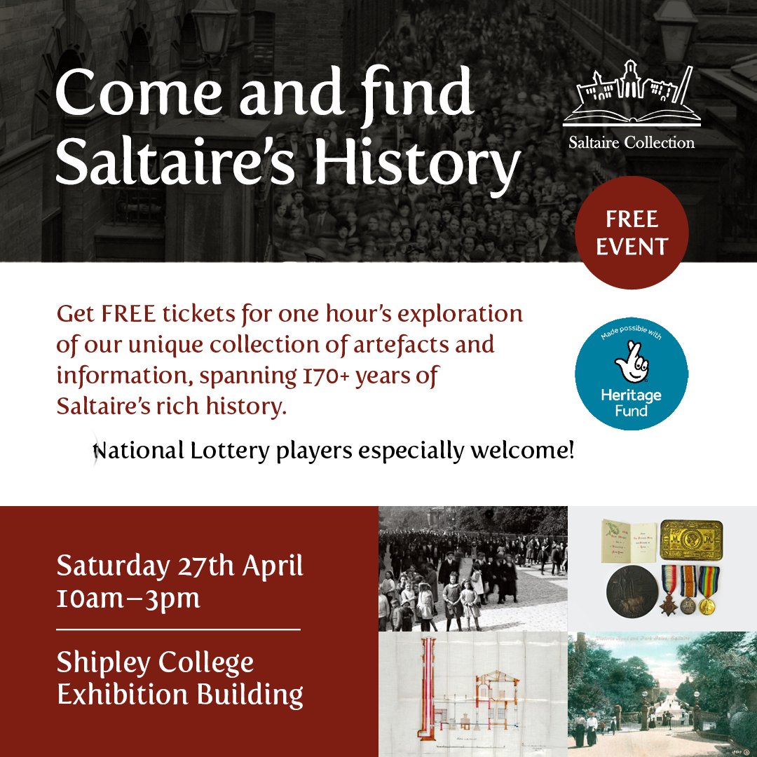 Today is #WorldHeritageDay2024. We'll be celebrating next weekend as part of #Saltaire's World Heritage Day events.