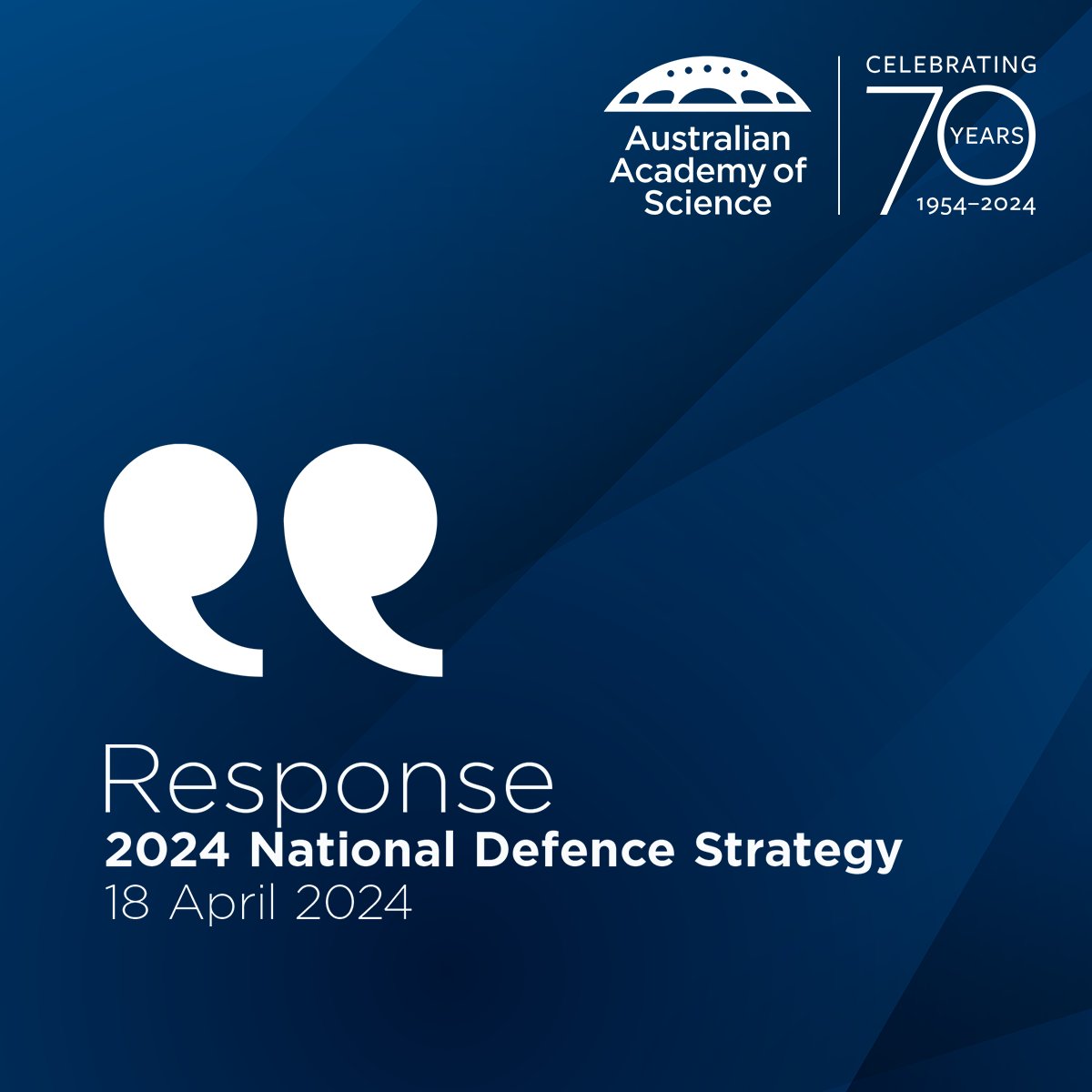 Science capability protects Australia’s national interests, as recognised in the recent release of the Australian Government’s 2024 National Defence Strategy. The strategy acknowledges investment in science and a strong dialogue between the national security and research sectors