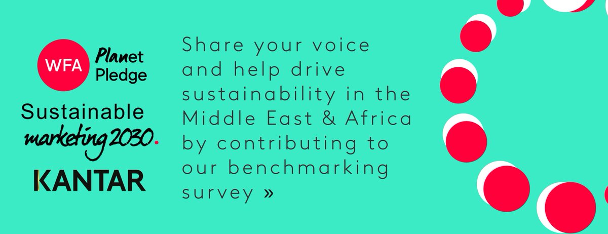 Marketers in the Middle East & Africa! 🌍📢 Your input on #SustainableMarketing is crucial. Take 10 minutes and complete our survey and help shape the future of our industry! bit.ly/444Lg8x #PlanetPledge @wfamarketers #BetterMarketing