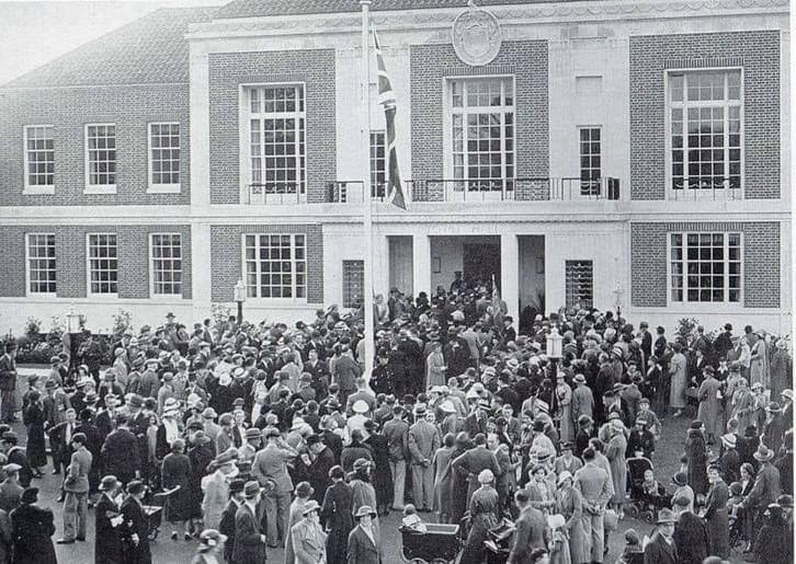 Official opening of Wallington Town Hall, 1935. 
>FH