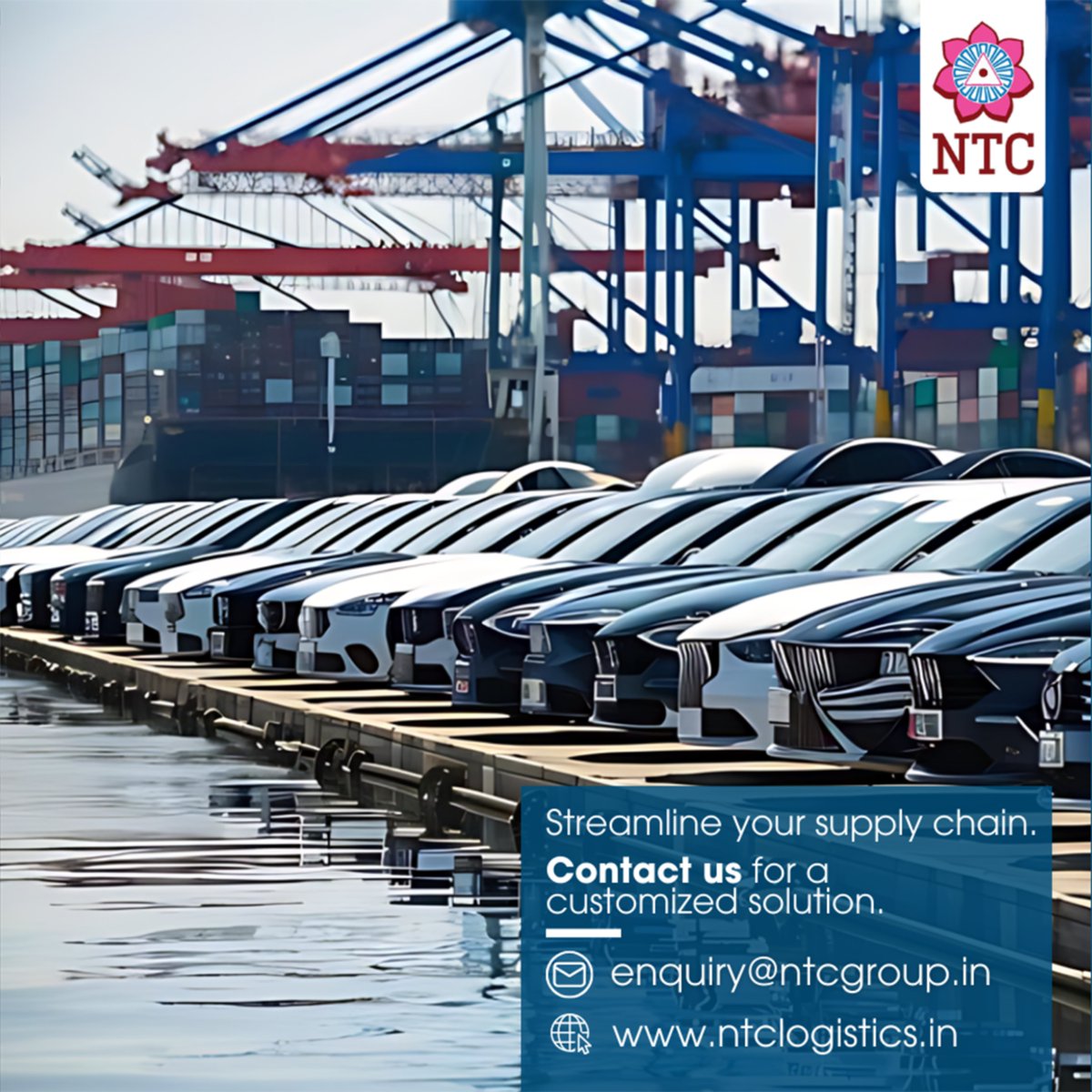 Leveraging our dedicated fleet services, extensive freight services and in-house customs clearance, we ensure seamless door-to-door delivery of your cargo.  

Contact us for customized solutions: enquiry@ntcgroup.in.  

#Logistics #FreightForwarding #CustomsClearance