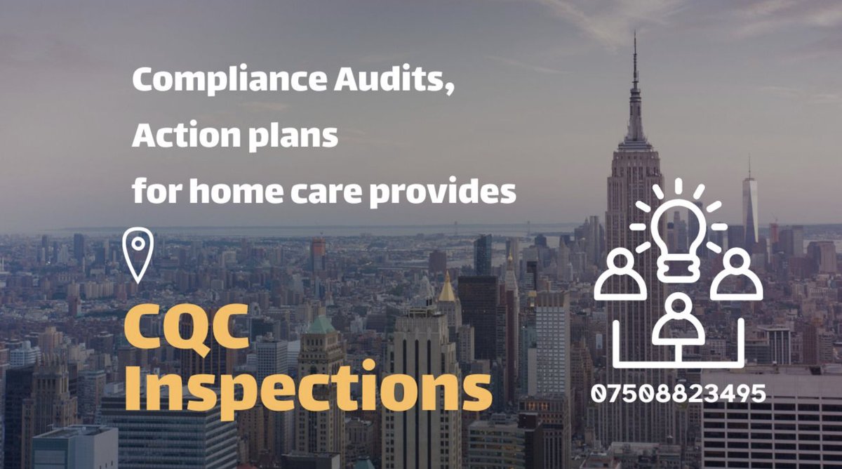 Are you preparing for an upcoming inspection? Looking to get a compliance audits, action plans carried out on your service? - youtube.com/watch?v=uTiFwh…
#Homecareagency #RegisteredManager #CQCInspection #DomiciliaryCare #CQCCompliance