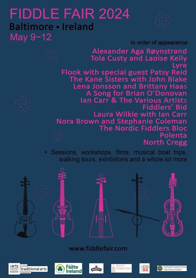 3 weeks time! Standing room only now for most of the concerts but loads of new events added. Sea Sessions, Musical River Cruise, Outdoor Yoga, Film Screening, Workshops and Sessions Check it out https://fiddlefair. #ArtsCouncilSupported #TheBestOfThemAll