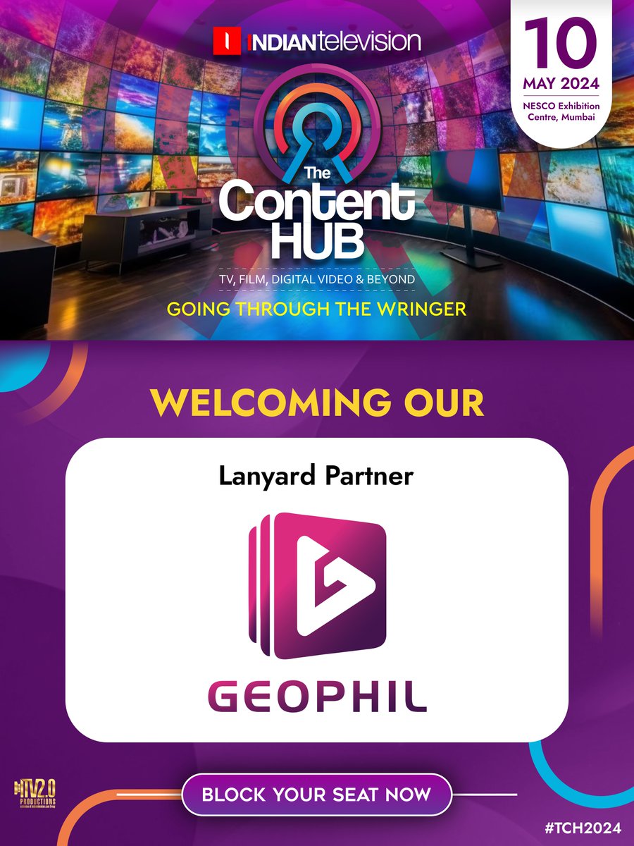 Geophil is onboard as our Lanyard Partner for The Content Hub Summit 2024! Date: 10th May 2024 Venue: NESCO Exhibition Centre, Mumbai Register Now : thecontenthub.in/registration20… For More Info: thecontenthub.in #TCH2024 #TheContentHub2024
