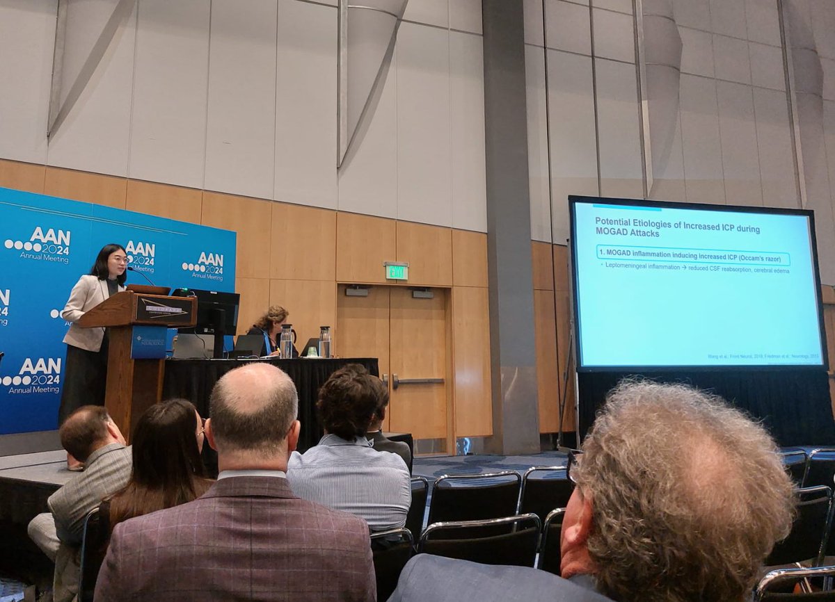 NanthayaTisa's tweet photo. Thanks to the @AANmember for the opportunity to present our work on “Frequency, Challenges, and Potential Etiologies of Increased Intracranial Pressure in MOGAD” at the #AANAM #AAN2024 🧠🧩 @chenmayo @EoinFlanagan14 
The 🐻 seems interested! https://t.co/N7k2UH9OhX