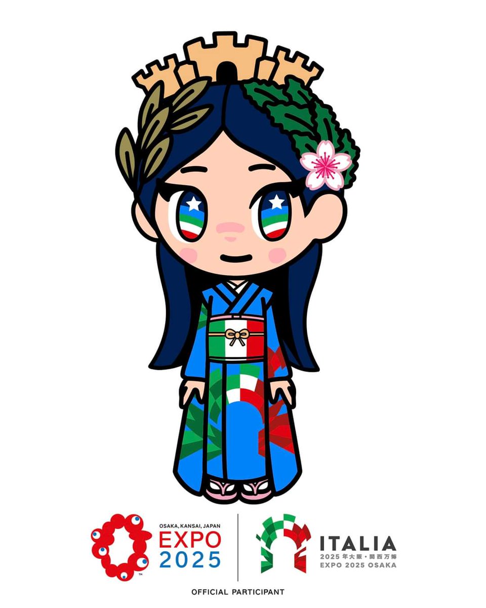 Italia-chan is the official mascot of Italy at EXPO 2025 in Japan.