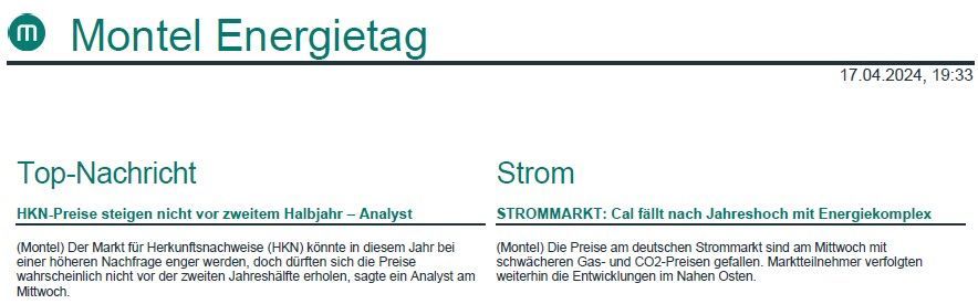 Aktuell im #MontelEnergietag: HKN-Preise steigen nicht vor zweitem Halbjahr – Analyst