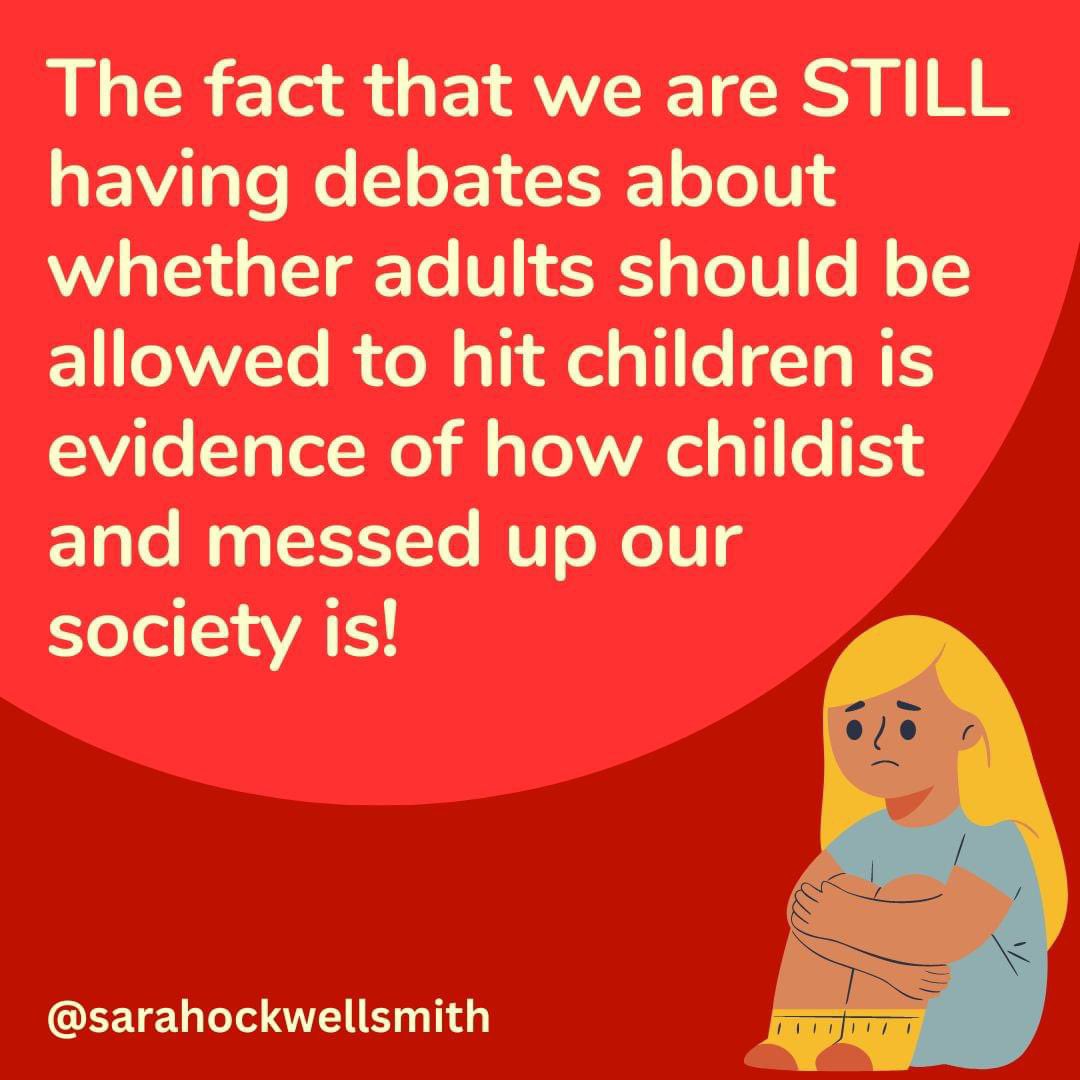 TheBabyExpert's tweet photo. It is insane that children have less rights than adults. We are all people, however old, and our rights should exist equally throughout our lifespan. If it is illegal to hit an adult it should be illegal to hit a child.
#parenting #gentleparenting #raisingchildren #smackingban https://t.co/3GFXpD0Q6b