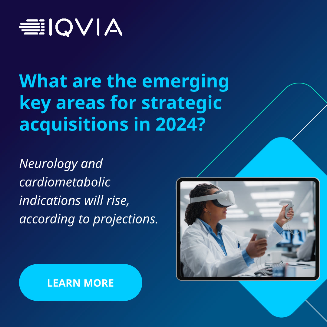 #biopharma industry's #M&A focus in Q4 2023 was primarily on oncology, but we expect neurology and cardiometabolic indications to gain traction in 2024. Explore the insights into these therapeutic area trends #PharmaDeals #StrategicAcquisitions bit.ly/49JB8DF