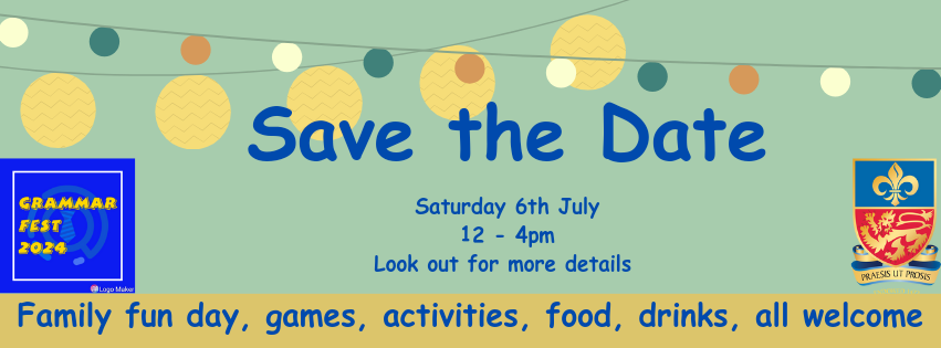 Exciting new event coming soon from the Friends of LRGS...Grammar Fest Save the date: Saturday 6 July 2024.