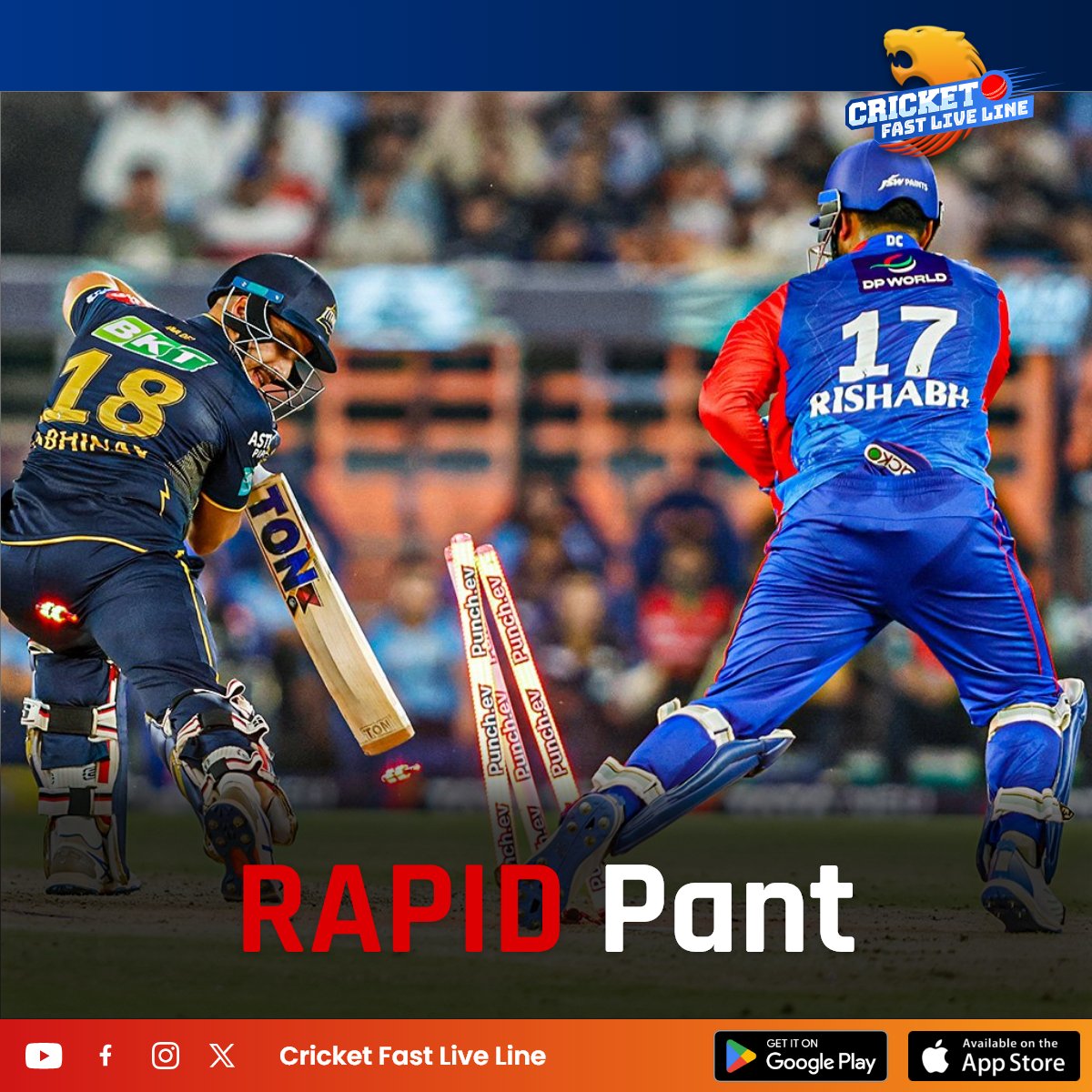 Rishabh Pant's wicket-keeping skills are commendable💯

#IPL #IPL2024 #RishabhPant #DCvsGT #DelhiCapitals #cricketnews #cricketupdates #cricketfastliveline #cfll