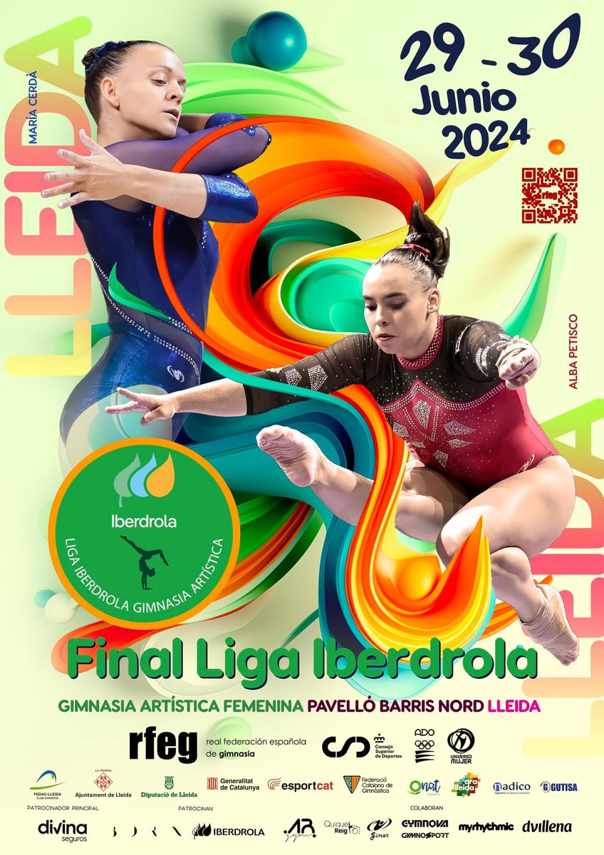 Este año regresa la GAF a Lleida, que acogerá del 25 al 30 de junio el Nacional Base y la Final de la Liga Iberdrola. Comparto los carteles del evento con Ainara Sautua, Laura Casabuena, Alba Petisco y Maria Cerdà como protagonistas.

¡Espero que os guste! #GAFLleida24