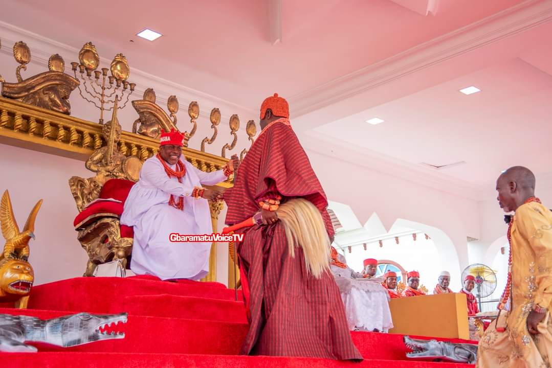 EXCLUSIVE PHOTOS: Faces of Respected Nigerian Traditional Rulers at the Amaseikumor Festival 2024 in Oporoza, Headquarters of Gbaramatu Kingdom, Delta State, on Wednesday, April 17. 

#GbaramatuVoice #GbaramatuVoiceTV #AmaseikumorFestival2024
