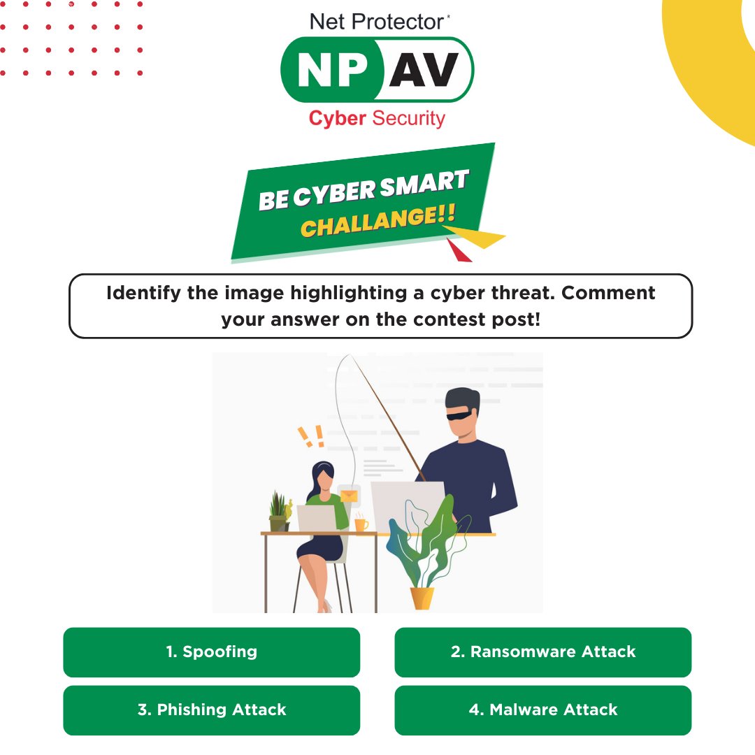 netprotector's tweet image. Join the BeCyberSmart Challenge: spot &amp;amp; analyze our image posts from 20th-21st April, comment your answers, follow Net Protector on Twitter, and get a chance to win exciting gifts.
#NetProtector #BeCyberSmartChallenge