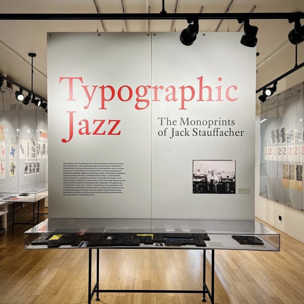 Lett_Arc's tweet photo. Sat, 4/20! Join us for an in-person tour of our current exhibition with curator Rob Saunders. A collector of graphic design for 40+ years, Saunders offers a deep dive into wood type, letterpress printing, and the freedom of experimentation. Register here: https://t.co/LqHK4G7mpw https://t.co/RNGkirtplO