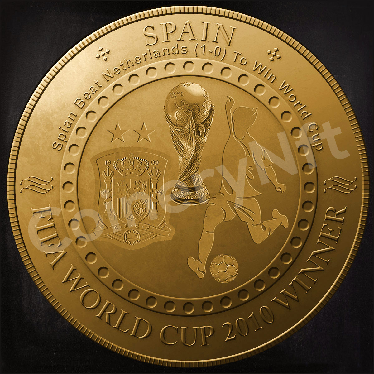 FIFA World Cup 2010, was won by Spain Beat Netherlands. There is an NFT coin made in memory of this event. @opensea @FIFAWorldCup @fifamedia @FIFAcom #nftcommunity #nftcollector #nftinvestor #nftnews #nftmagazine #nftgallery #nftbuyers #NFTshills #nftgame #worldcup #cryptonews
