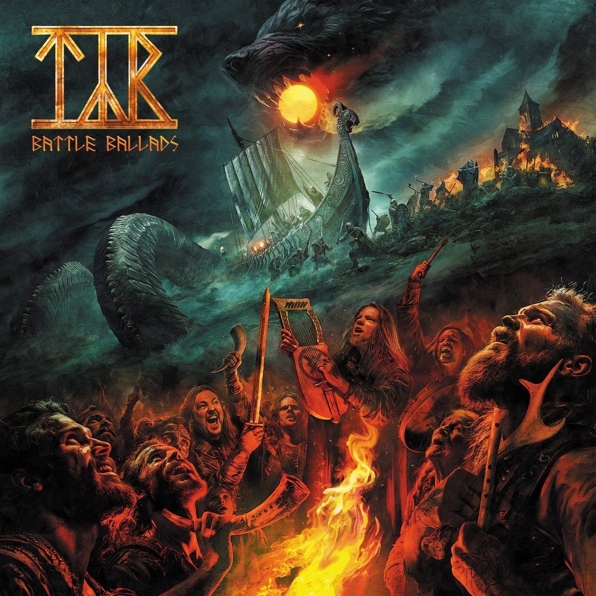 Superb cover for the album Battle Ballads by Faroese band Tyr.