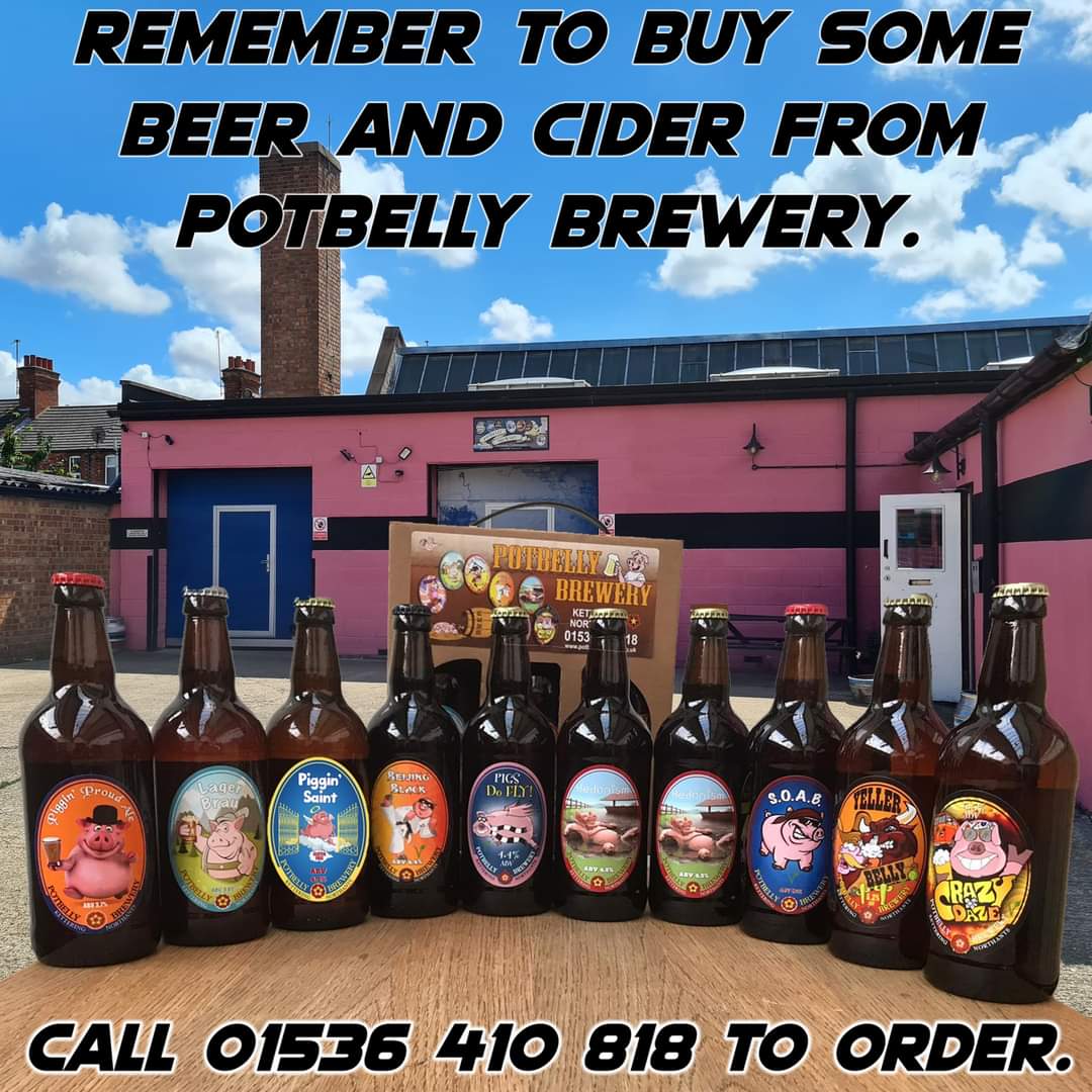 Do you need any beer or cider for the weekend? Please call 01536 410 818 to order and visit potbellybrewery.co.uk/whats-in-stock/ to see what is in stock. #weekend #beer #cider #kettering #beachvalleymedia #potbellybrewery