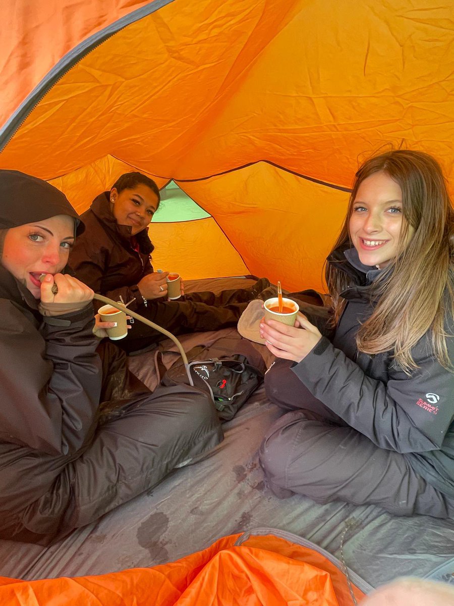 DofEWNAT's tweet photo. Day 2 Springwood Gold- bright day, very windy. Navigation fantastic, teamwork &amp; morale good- long high route- wonderful views - @AlfrescoA @SHSKingsLynn @EDP24 https://t.co/zag4XEF6Pf